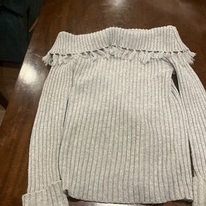 Just Fab Gray Sweater Large